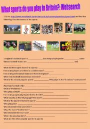 English Worksheet: Sports in Britain