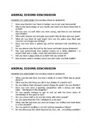 animal idioms