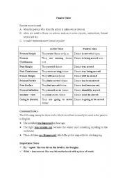 English worksheet: Passive Voice