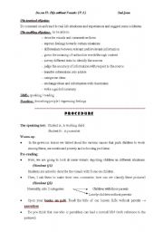 English Worksheet: Life without Parents Part 1