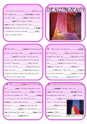 English Worksheet: THE SLEEPING BEAUTY