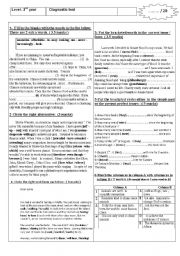 English Worksheet: Diagnostic test 