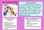 English Worksheet: winnie the pooh