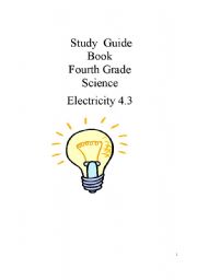English Worksheet: Study guide for Science 4th grade. Electricity. Part 3/8