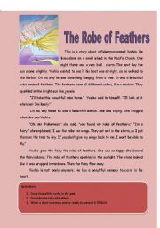 English Worksheet: THE ROBE OF FEATHERS