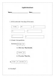 English worksheet: Revision Worksheet