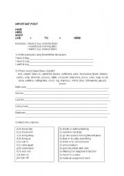 English Worksheet: Phrasal Verbs and Structures Activities
