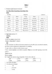 English Worksheet: forms of to be