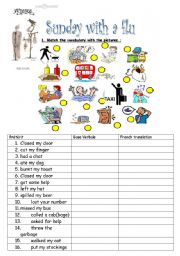 English Worksheet: Sunday with a flu activity