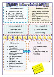 friendly letter giving advice layout