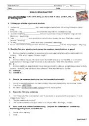 English Worksheet: Quitters Inc - grammar