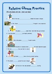 Relative Clause Practice