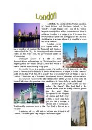 English Worksheet: London