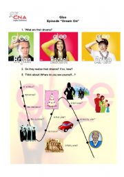 English Worksheet: Glee - Episode Dream On