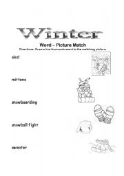 Winter worksheets