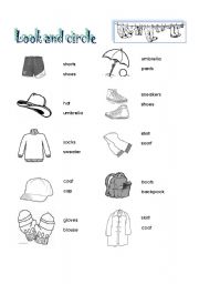 clothes vocabulary