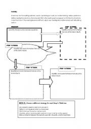 English Worksheet: Predict; Stop; Go