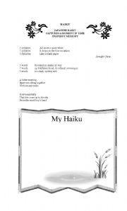 English worksheet: Haiku