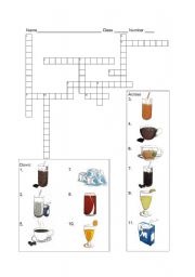 English Worksheet: Drinks