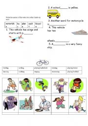 English Worksheet: yazl