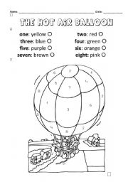 English Worksheet: The Hot-Air Balloon
