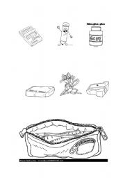 English Worksheet: classroom objects
