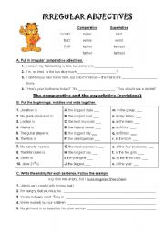 English Worksheet: Adjectives: Comparative and Superlative