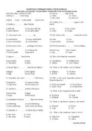 English Worksheet: comparatives