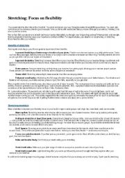 English Worksheet: Stretching