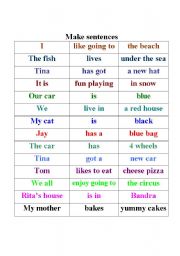 jumble sentences