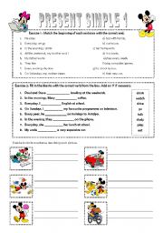 English Worksheet: Present simple - Affirmative form