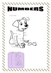 English Worksheet: NUMBERS-02 pages
