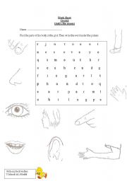 my body esl worksheet by ali s