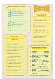 English Worksheet: REVISION