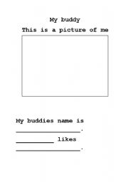 English Worksheet: My Buddy