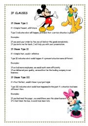 English Worksheet: If clauses
