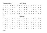 English Worksheet: Alphabet practice