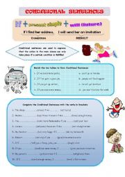 English Worksheet: CONDITIONAL SENTENCES