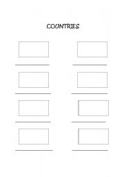 English Worksheet: countries