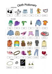 English Worksheet: Clothes