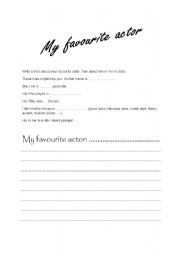 English worksheet: Movie writing