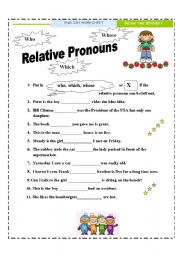 Relative Pronouns 