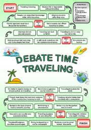 English Worksheet: DEBATE TIME TRAVELING