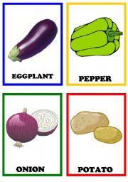 Vegetables Flashcards 1/2