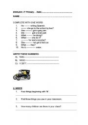 English worksheet: REVISION GENERAL ENGLISH  