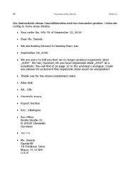 English Worksheet: Business letter format