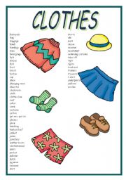 English Worksheet: CLOTHES