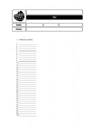 English Worksheet: Numbers