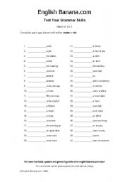 English Worksheet: When to use 