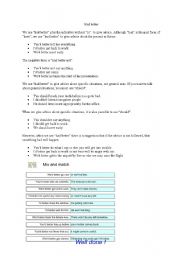 English Worksheet: Had better